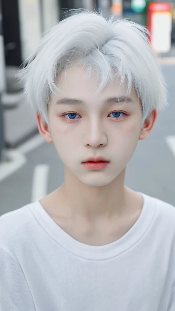 Boy
Korea boy
20 years old
Teenager
Beautiful
White hair
Cute face
Street look
Fame
Small face
Short hair
Makeup