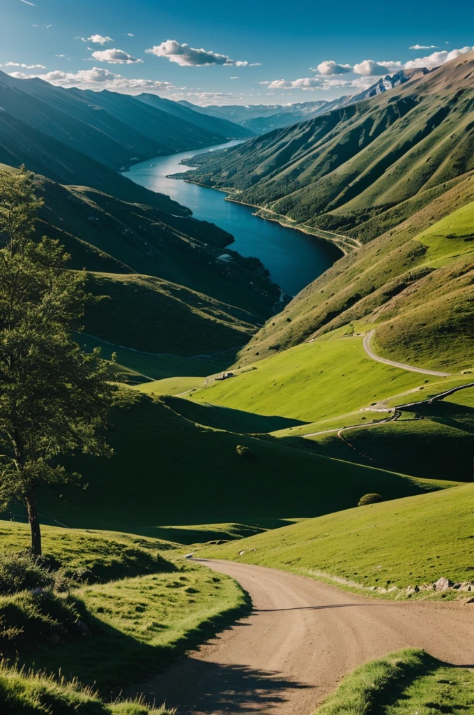 An animated landscape
