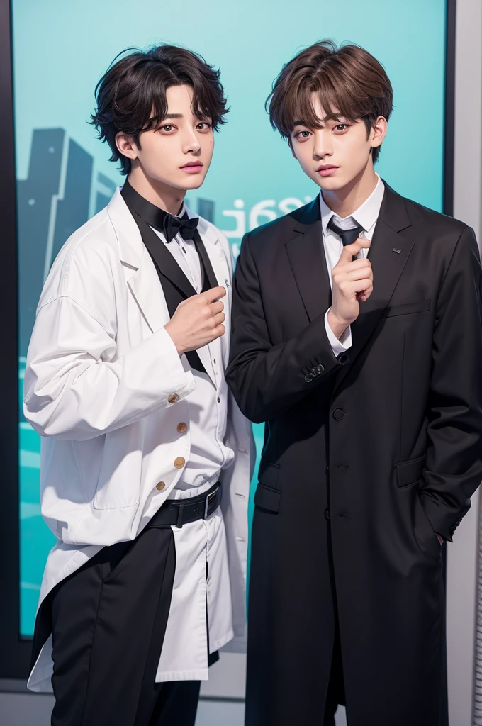 Jungkook e Taehyung cientistas