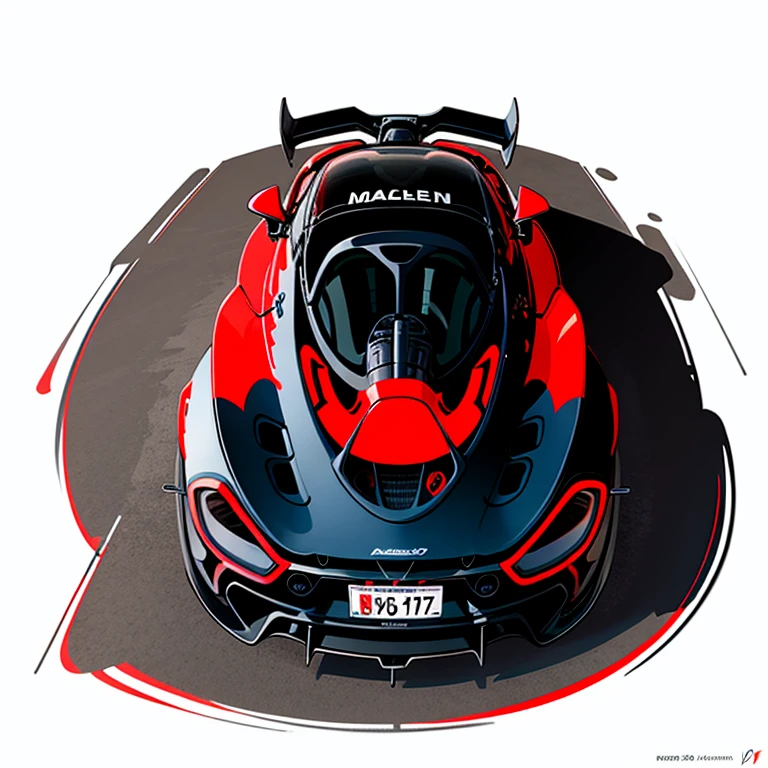 Graphic art t-shirt design, McLAREN 570S GT4, vectorial art, clean background, digitalpainting, 8K
