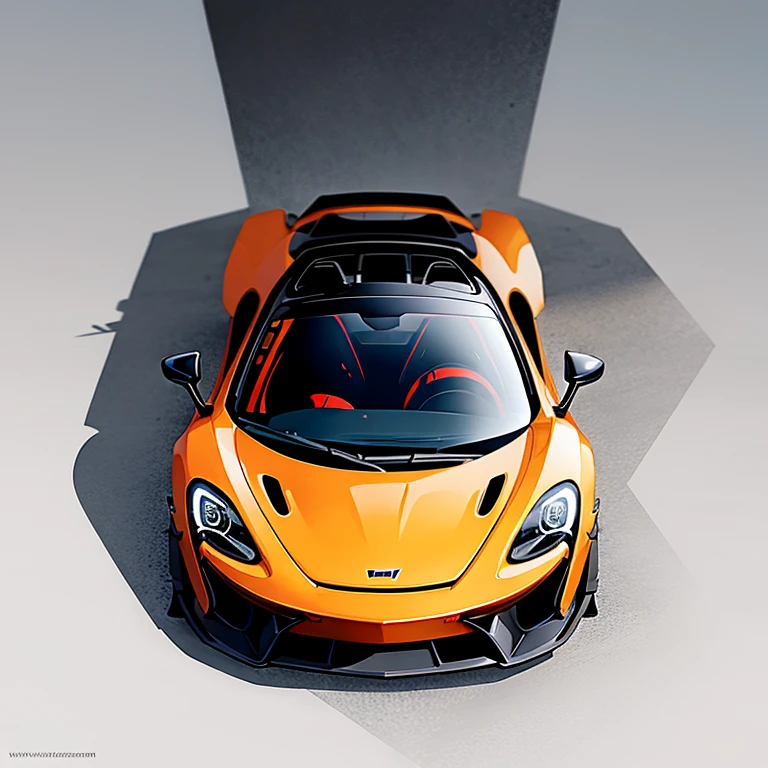 Graphic art t-shirt design, McLAREN 570S GT4, vectorial art, clean background, digitalpainting, 8K