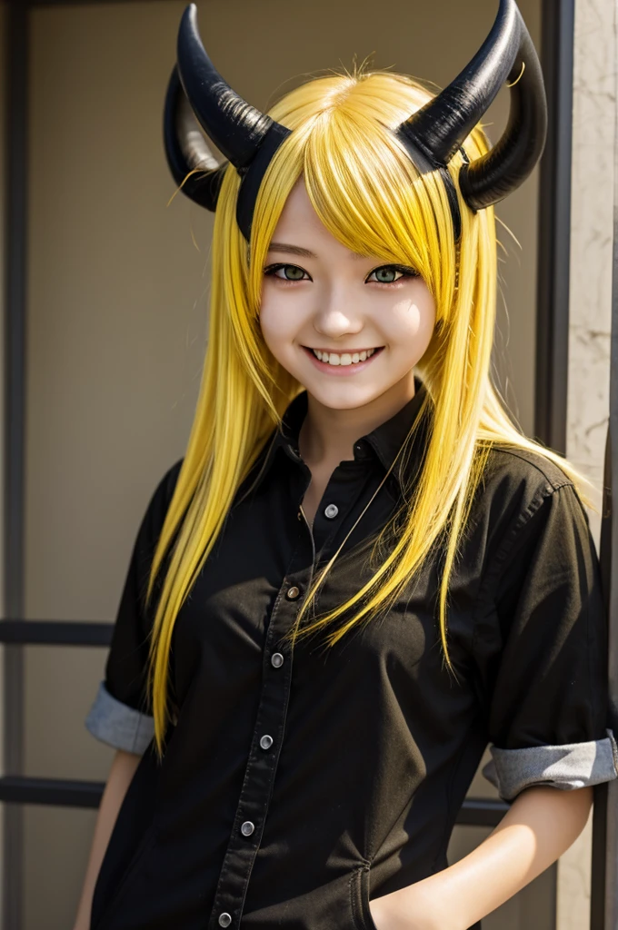最high quality, masterpiece, 32K、Very detailed、Realistic、1 girl, Japanese women、Cute Face, (photo Actual:1.3),Bob Hair(Yellow hair color、Yellow Hair)、Edge lighting, (Skin with attention to detail:1.2), 8k超High resolution, Single-lens reflex camera, high quality, High resolution, 4K, 8k, Optimal ratio of four fingers to one thumb, (Actual:1.3), cute 1 girl, Realistic、Super Realistic、32K、Very detailed、masterpiece, 最high quality, beautiful girl, beauty、Gorgeous girl, Big Breasts, Big Ass, Tight waist, Spread your legs, Plenty of facial detail, Futuristic sexy costume, cyber punk, Yellow very long hair, City of the Future, hologram, Neon lighting, Very detailedな, High resolution, masterpiece, high quality, High resolution, Fox Ears,Wear a belt around your waist like a military or police officer.(He has handcuffs, a walkie-talkie and a baton on his belt.)