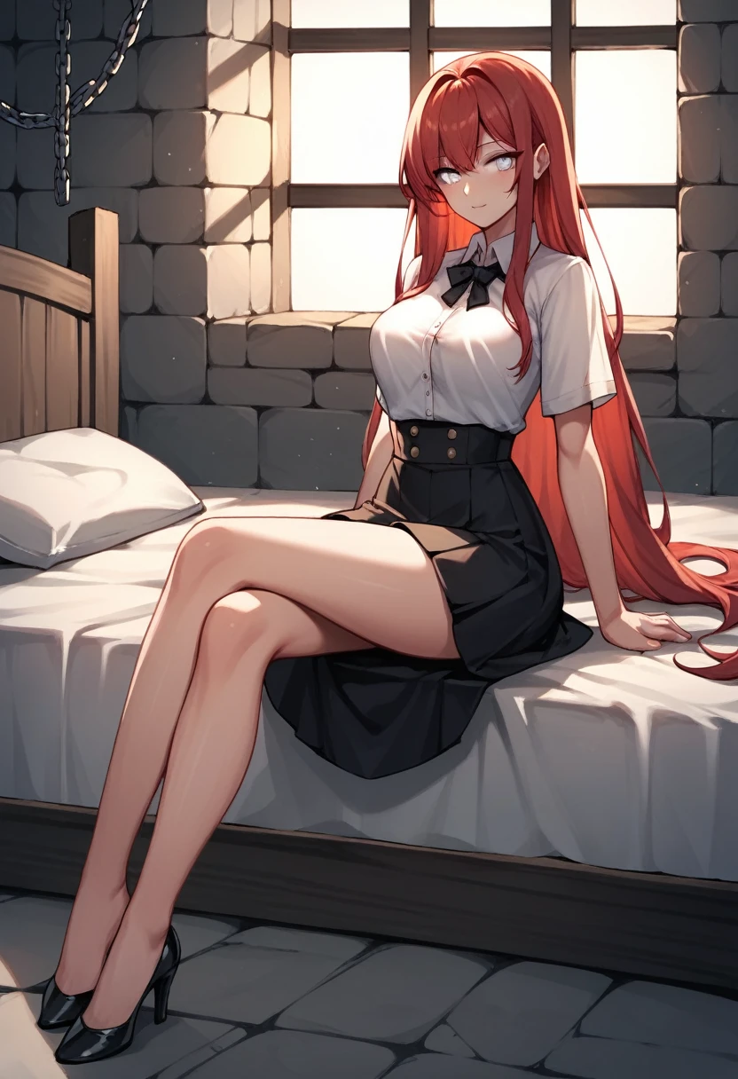 masterpiece, highest quality、Close-up of face、1. A woman with beautiful eyes、(aty, long hair, blue eyes, red hair、Hair between the eyes)、feetを開く,No underwear, Feet,I'm shy,Sit, feet,Exposed genitals,Clear liquid,Big Chest,Transparent panties,Soaking wet,Hold your thighs from behind with your hands,emotional expression,Ambiguous,Taunt,Unshielded,There is no lower limit,Mesh Socks,Black Lens Stockings,Exposed pubic hair