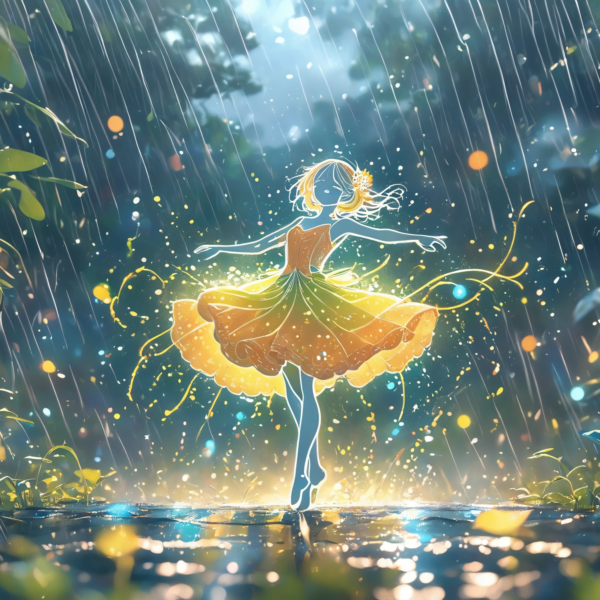 乐高Dancing in the Rain（（artwork）））， （（best quality））， （（Intricate details））， （（Surreal））（8K）