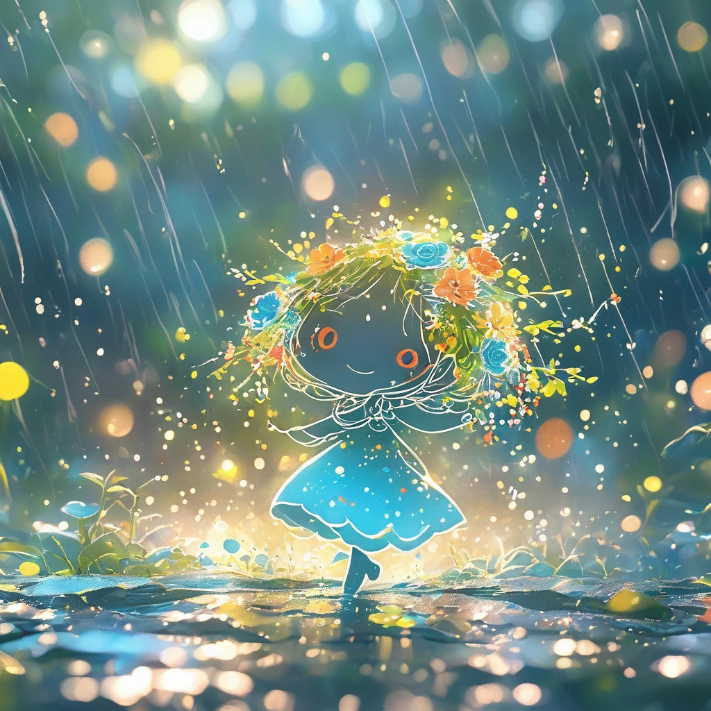 乐高Dancing in the Rain（（artwork）））， （（best quality））， （（Intricate details））， （（Surreal））（8K）