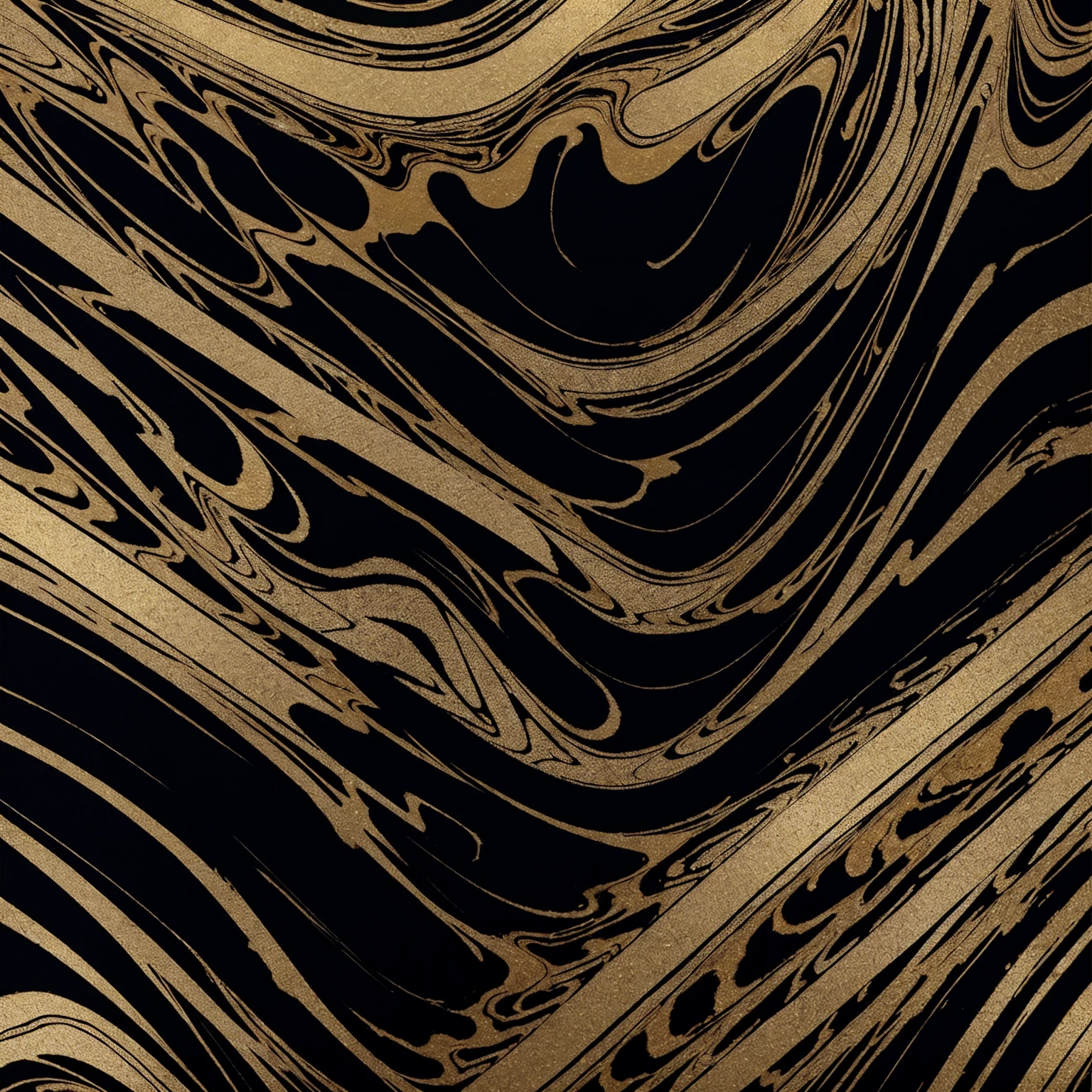 um grande plano de um fundo de black and gold marble com riscas finas douradas, black and gold marble, golden marbled paper background, gold and black liquid, golden black paint, black and gold threads, rich black and gold color, abstract black oil, black and gold colors, liquid gold, less golden