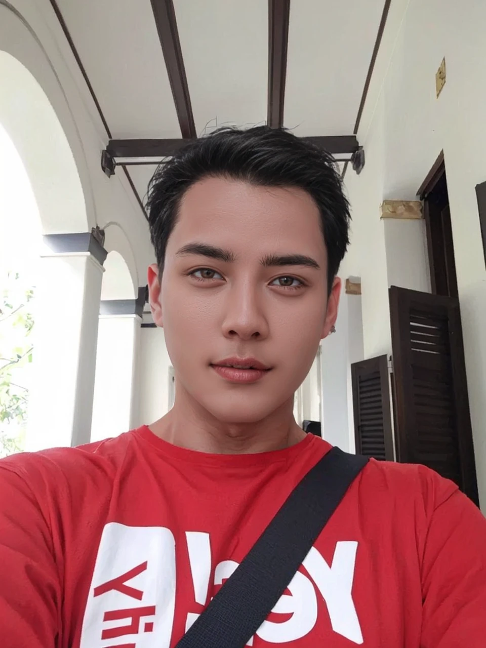 Realistic amateur photo posted to facebook , Handsome Young Men