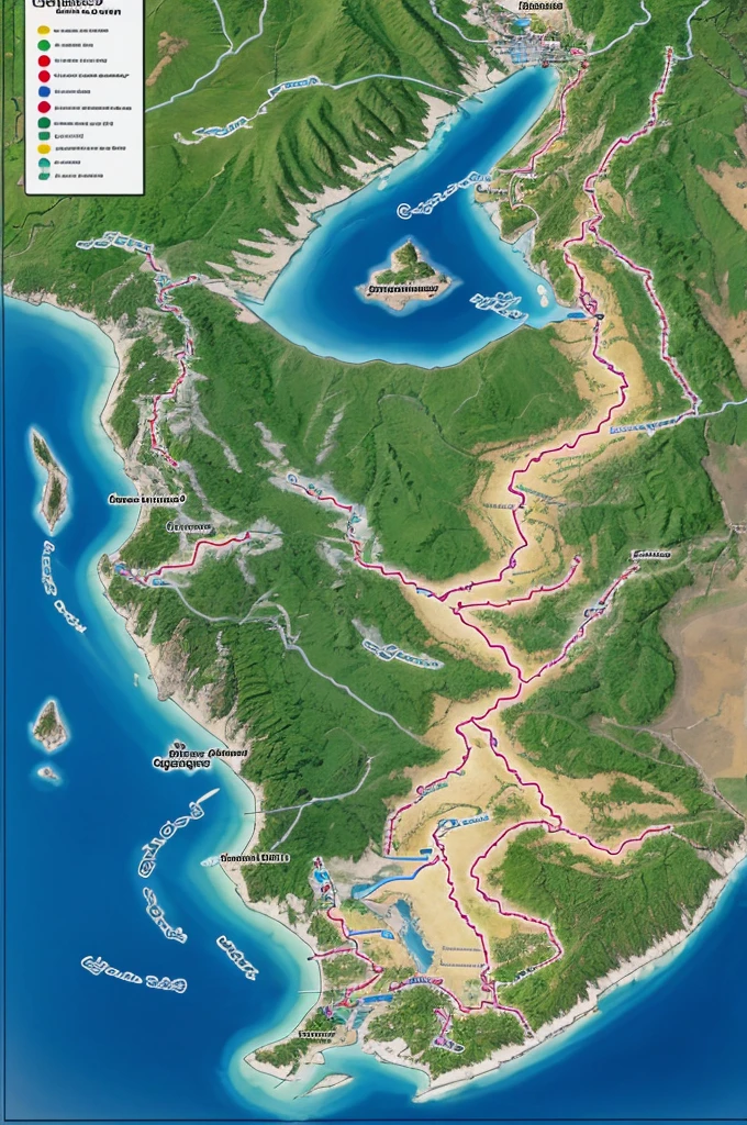 Create a pokemon map inspired by Ecuador