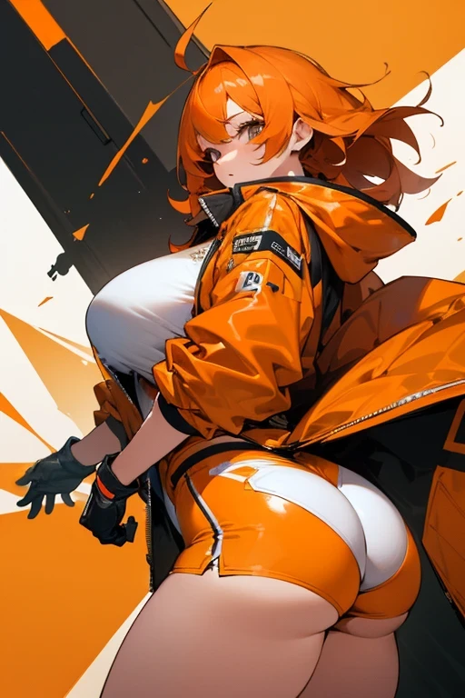 (Masterpiece, Top Quality, Top Resolution, Clear _Image, Detailed Description) Clean 5 fingers, erase part of the jacket and logo