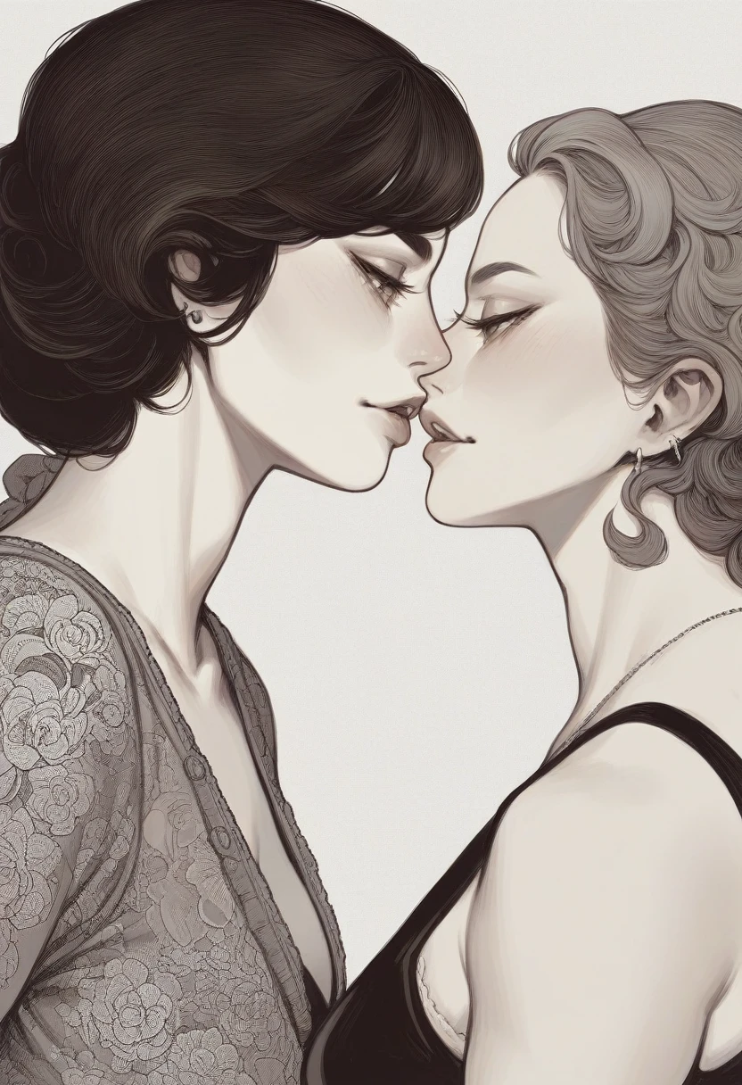 I want you to do something similar to the image but I want one of the girls to be black