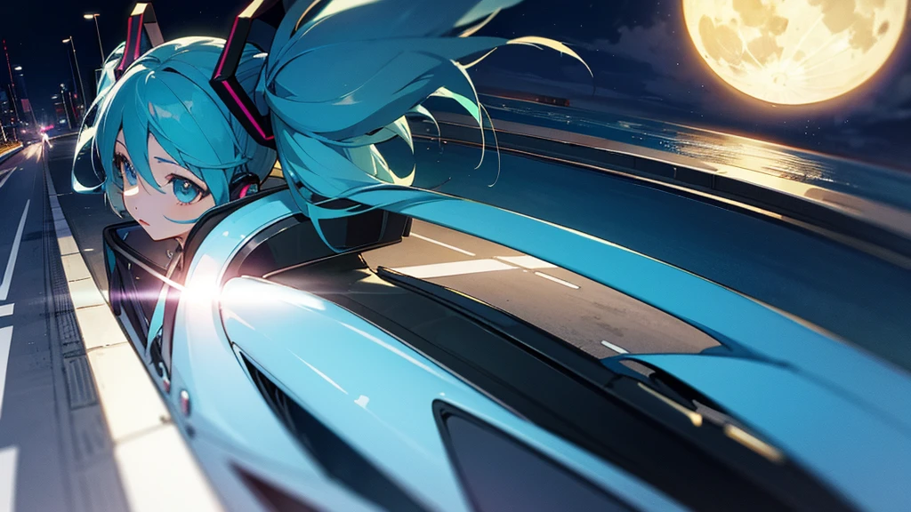 Hatsune Miku Drive Under the Moon