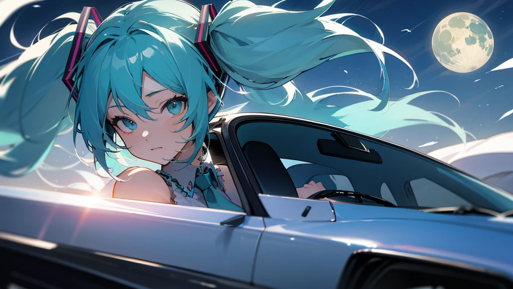 Hatsune Miku Drive Under the Moon