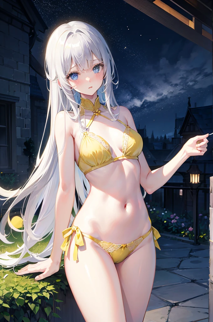 M-shaped legs、Yellow panties、、Light silver hair、Semi-long hair、garden、night、、Pale blue eyes、Blushing、、Random pose、Looks like she's about to cum、Glamorous expression、Blushing、Yellow underwear、Cute underwear、Undressing、、Bedroom、On the bed、M-shaped legs、Random pose,Show your pants、Light silver hair、Semi-long hair、Summer festival、night、、Pale blue eyes、night、night、Not wearing a bra、、Blushing、lipstick、Perfect hands、Detailed hands、nightのgarden、hand bra
