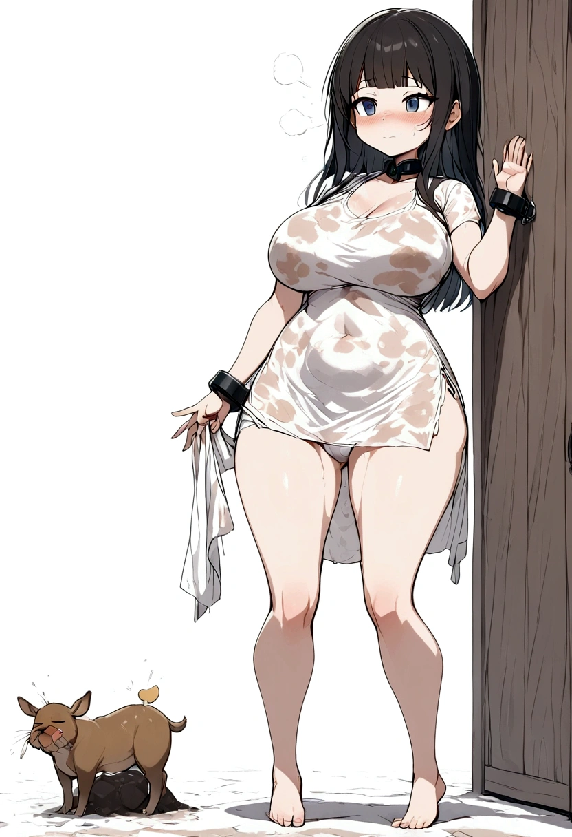 Anime. Girl. Cutie. Ssbbw. Slave. Dirty tunic. Torn tunic. Slave collar. Shackles. Barefoot. Cold. Runny nose. Nasal mucus. Snot flows from the nose. Sneeze. Sneezing. Strong, desperate desire to sneeze. She sneezed. Snot flowed from the nose when sneezing. Handkerchief. Cover your nose with your hand. Blows his nose. Urinary incontinence. Urination. Urine. Strong urge to pee. She pees on the floor. She peed herself. Diarrhea. Defecation. Poop. Strong desire to poop. She pooped in her panties. She shit herself. Standing. Stands at full height. Slave market. Sneezing fetish. Omorashi. Scat. Full height. Whole body. A high resolution. Ultra resolution.
