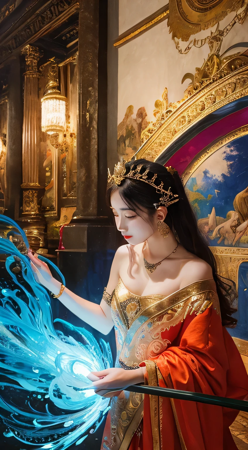 Abstract mythological movements and beautiful women
