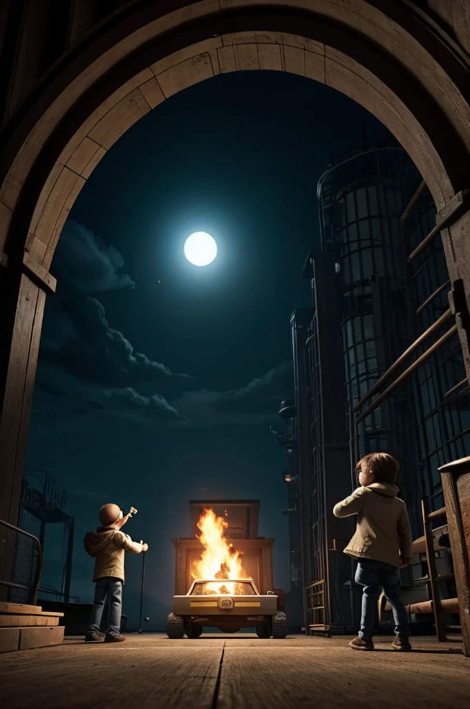 Create a thrill for the pixar-style Intense Mind 3 movie