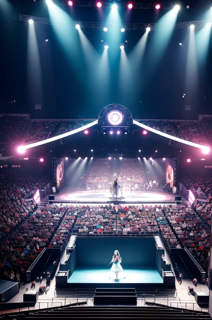 crie um layout de palco para a PORTALS ARENA WORLD TOUR da cantora Melanie Martinez