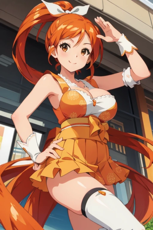 (Obra maestra, mejor calidad), Crunchyroll Hime, cute smile, big breasts, aphrodite,