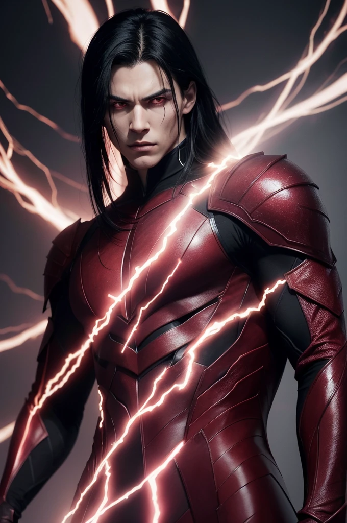 Appearance: Adrian is tall and athletic., with black hair and deep red eyes that shine in the sunlight. His skin is pale and contrasts sharply with the spiral-shaped demonic mark that covers part of his neck and left shoulder.. This mark emits a faint crimson glow when Adrian is in stressful situations or when using his powers..