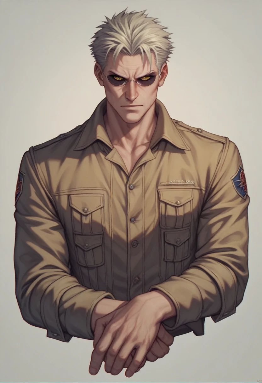 Bellowing, Alucard, male, sly, posing cutely, hellsing ultimate