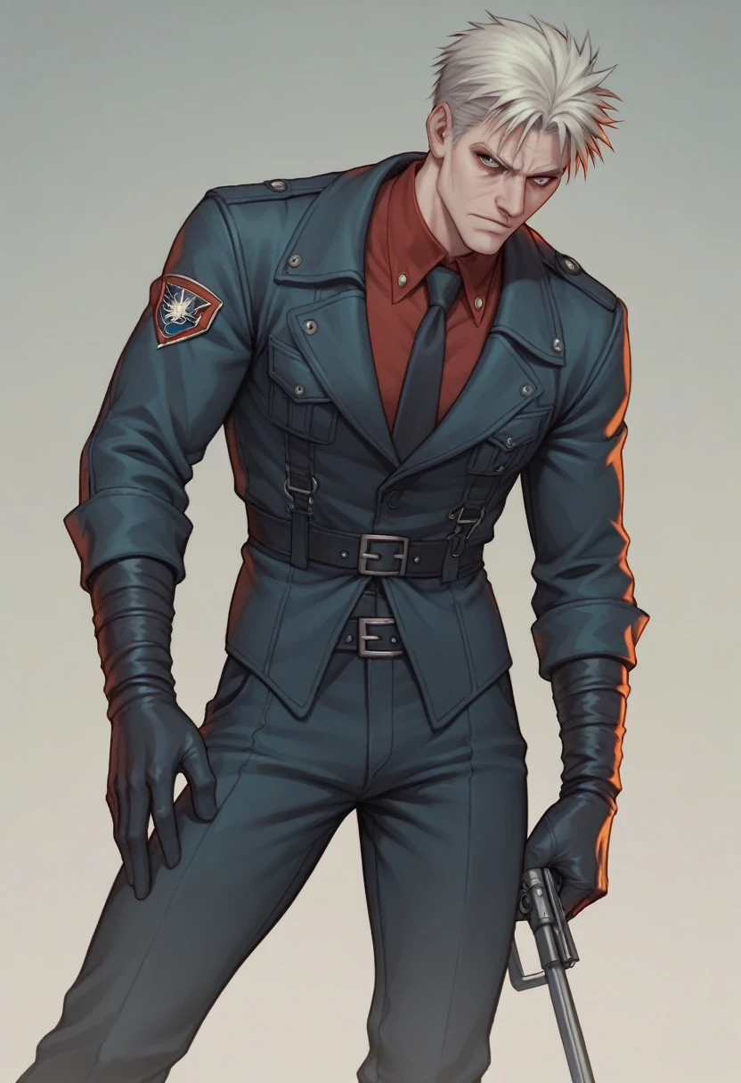 Bellowing, Alucard, male, sly, posing cutely, hellsing ultimate
