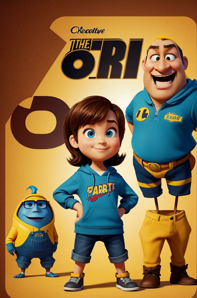 Create a character in the style of Pixar's intense mind with the emotion of love