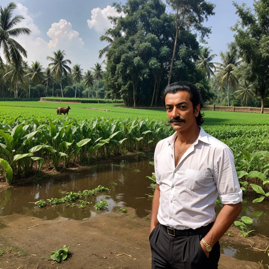 Dali as a farmer in Kerala 