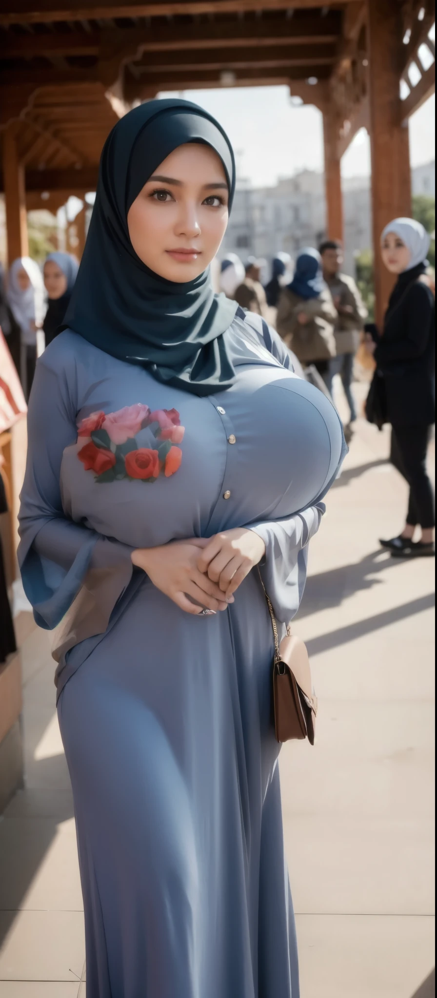 Big breast hijab