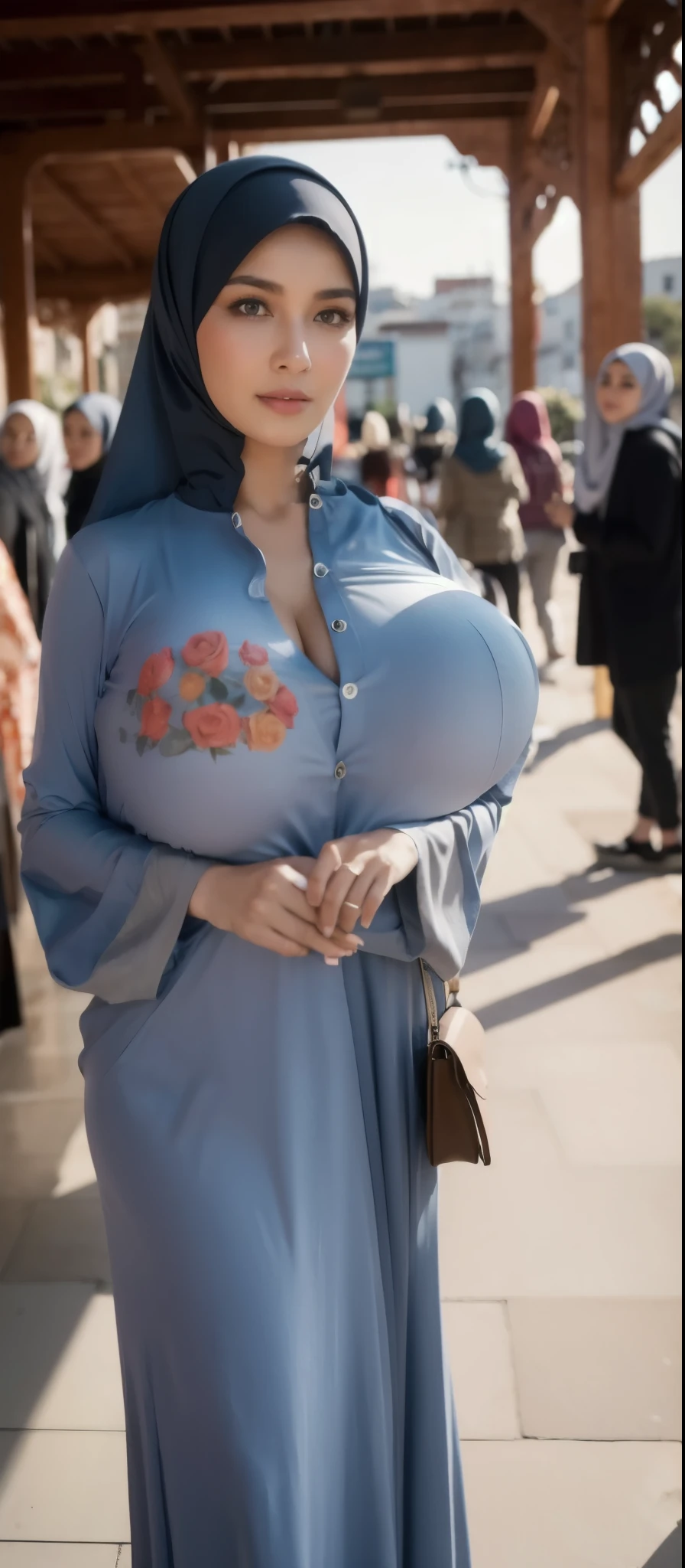 Big breast hijab