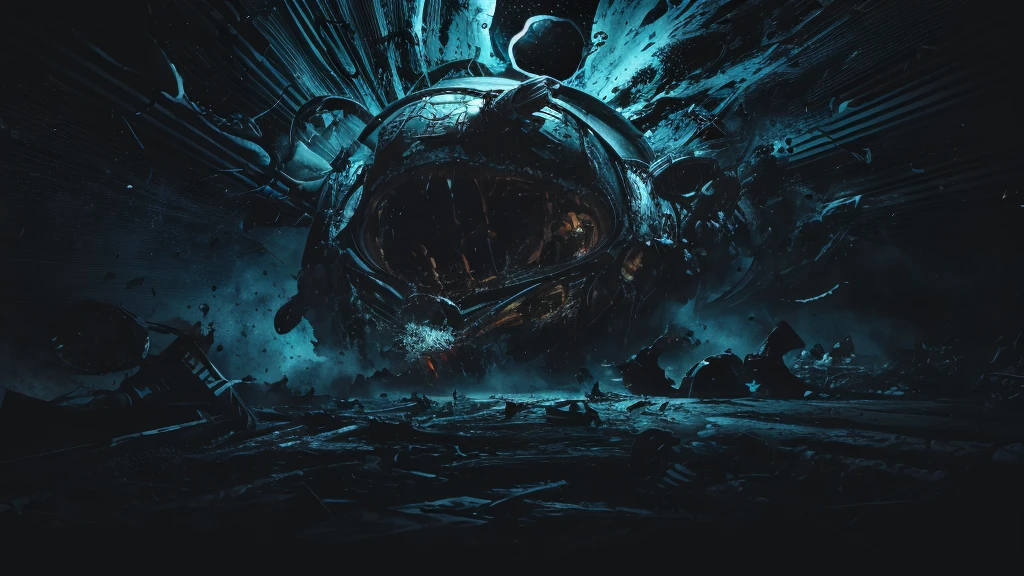 a retro comic style artwork, in the black vacuum of space, an unimaginable horror stirs, a pulsating slimy ovomorph rips open, revealing an agile deadly facehugger, hyper detailed, intricate, bold colors, dynamic composition, dramatic lighting, cinematic atmosphere, chiaroscuro, comic book shading, grunge textures, gritty, high contrast, vibrant, masterpiece, 8k, photorealistic