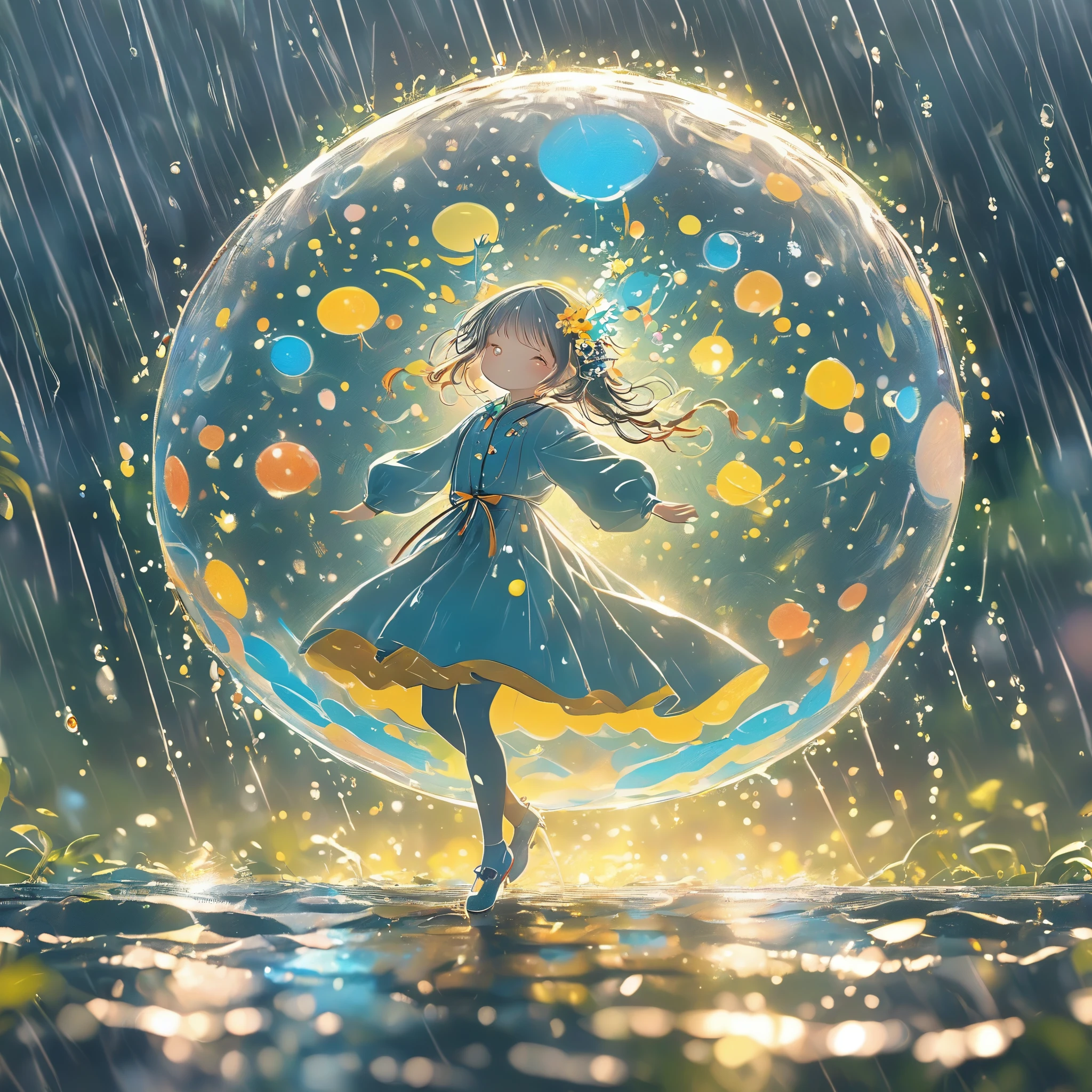 乐高Dancing in the Rain（（artwork）））， （（best quality））， （（Intricate details））， （（Surreal））（8K）