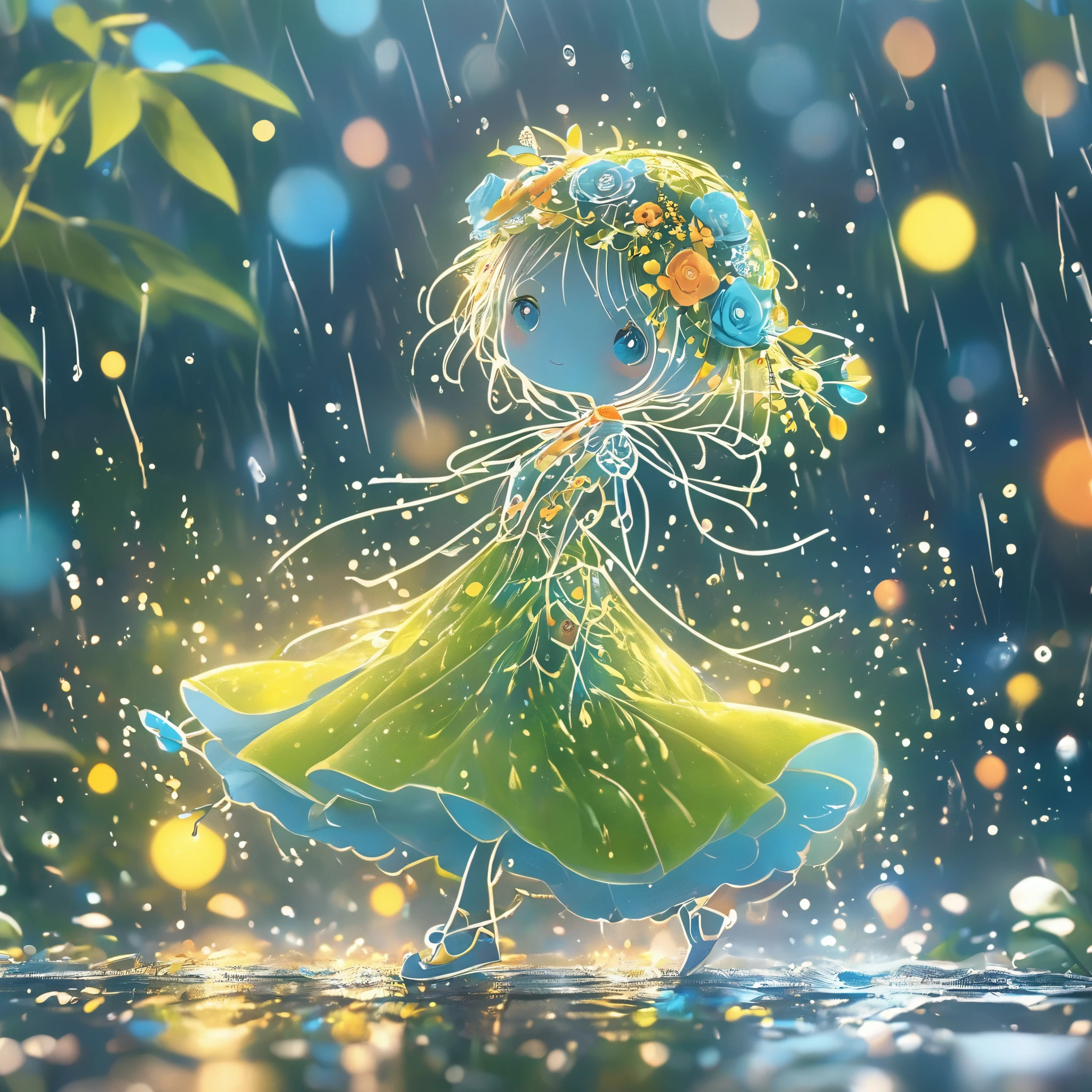 乐高Dancing in the Rain（（artwork）））， （（best quality））， （（Intricate details））， （（Surreal））（8K）