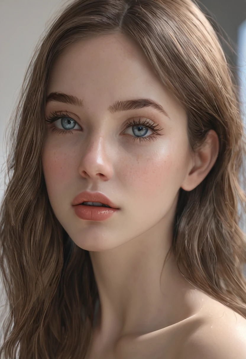 a beautiful naked girl in a bathroom,detailed face,beautiful detailed eyes,beautiful detailed lips,extremely detailed skin,extremely detailed face,intricate details,natural lighting,photorealistic,8k,high resolution,hyperdetailed,incredibly detailed,masterpiece,trending on artstation