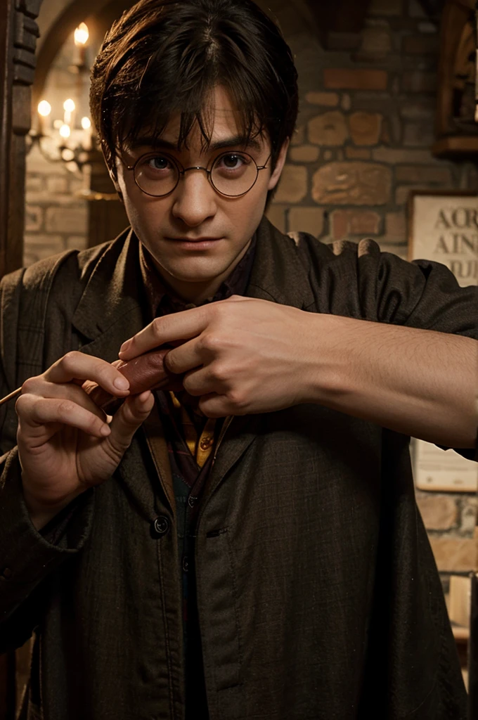 Harry Potter showing his dick clear