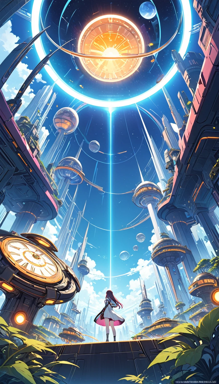 clockworld futuristic scene:1.5