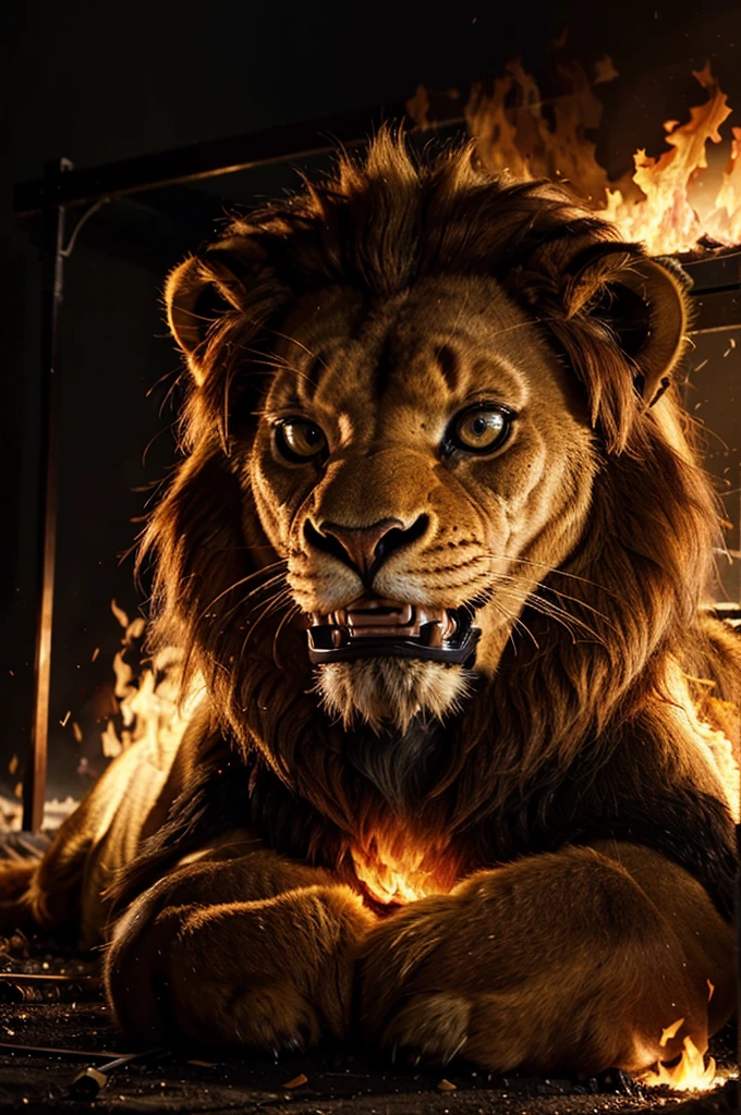a fierce fire lion,hyper realistic fire lion,extremely detailed fire lion,realistic fire lion,fiery lion with glowing eyes,detailed fire mane,blazing fire lion sculpture,fierce fire lion flag,dramatic fire lion,intense fire lion,powerful fire lion,majestic fire lion,intense fire lion emblem,powerful fire lion banner,dramatic fire lion flag,hyper detailed fire lion,photorealistic fire lion,masterpiece fire lion,best quality fire lion,4k fire lion,8k fire lion,ultra-detailed fire lion,realistic fire lion,photo-realistic fire lion,studio lighting fire lion,extremely detailed fire lion,professional fire lion,vivid colors fire lion,physically-based rendering fire lion