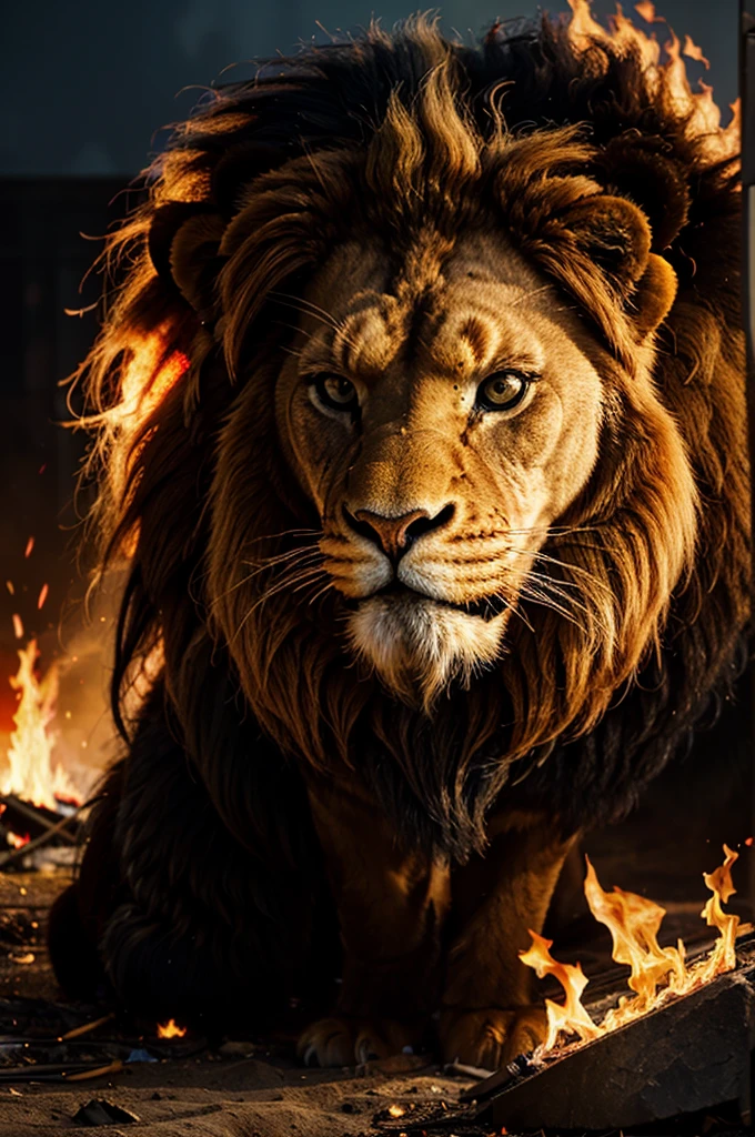 a fierce fire lion,hyper realistic fire lion,extremely detailed fire lion,realistic fire lion,fiery lion with glowing eyes,detailed fire mane,blazing fire lion sculpture,fierce fire lion flag,dramatic fire lion,intense fire lion,powerful fire lion,majestic fire lion,intense fire lion emblem,powerful fire lion banner,dramatic fire lion flag,hyper detailed fire lion,photorealistic fire lion,masterpiece fire lion,best quality fire lion,4k fire lion,8k fire lion,ultra-detailed fire lion,realistic fire lion,photo-realistic fire lion,studio lighting fire lion,extremely detailed fire lion,professional fire lion,vivid colors fire lion,physically-based rendering fire lion