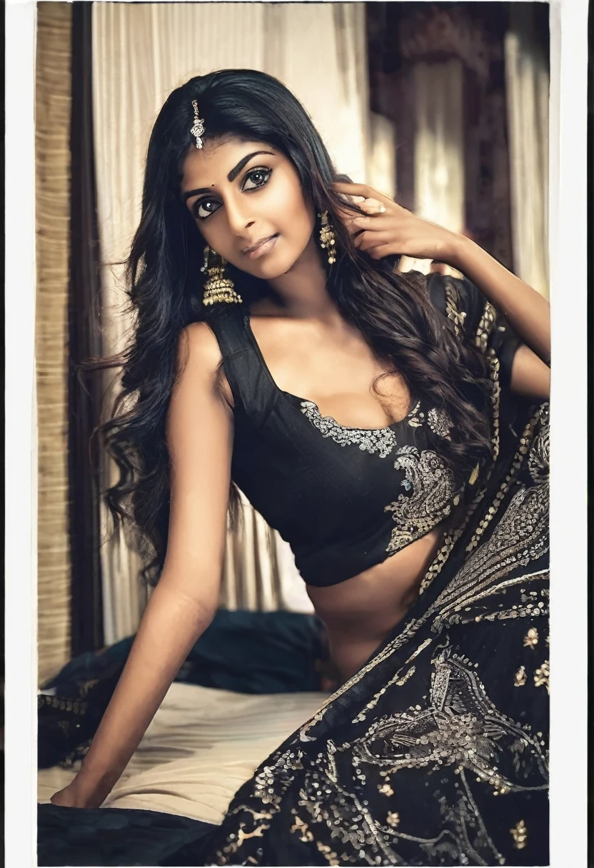 Indian boy beutiful indian girl fucking on black bed