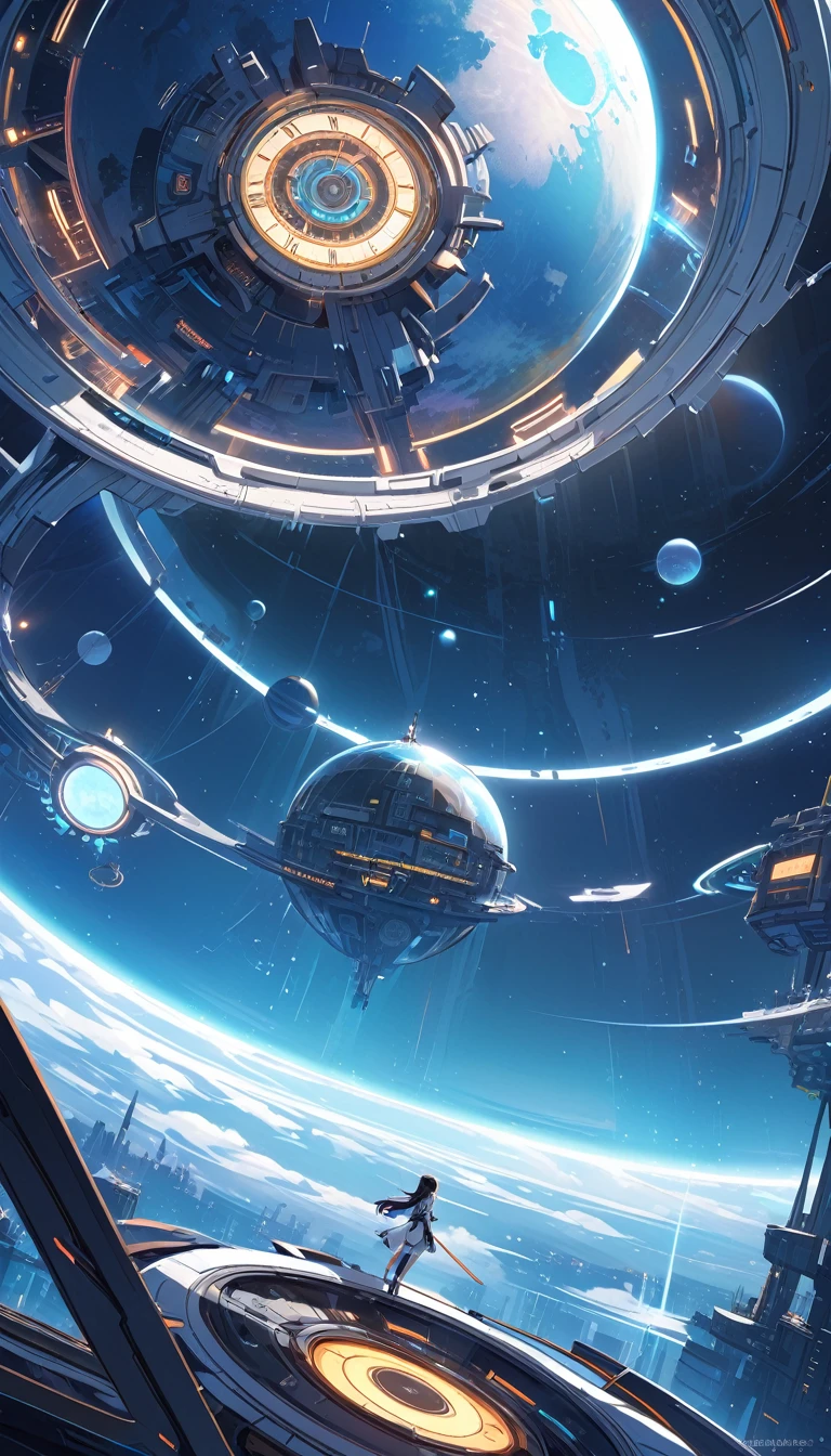 clockworld futuristic scene:1.5