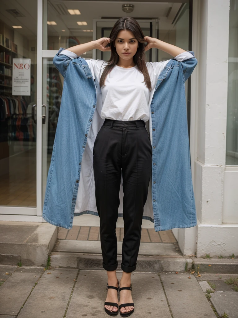 now give me same photo with different poses and clothes