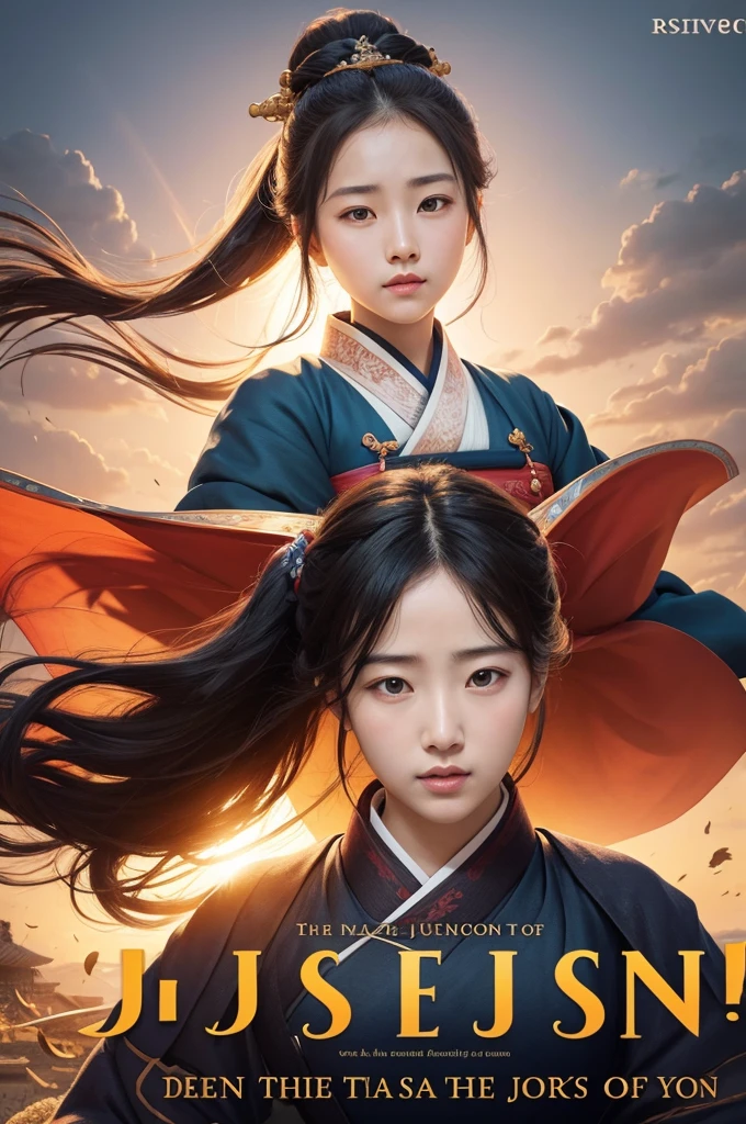 Create the cover of a book that takes place in the joseon era and is very dynamic