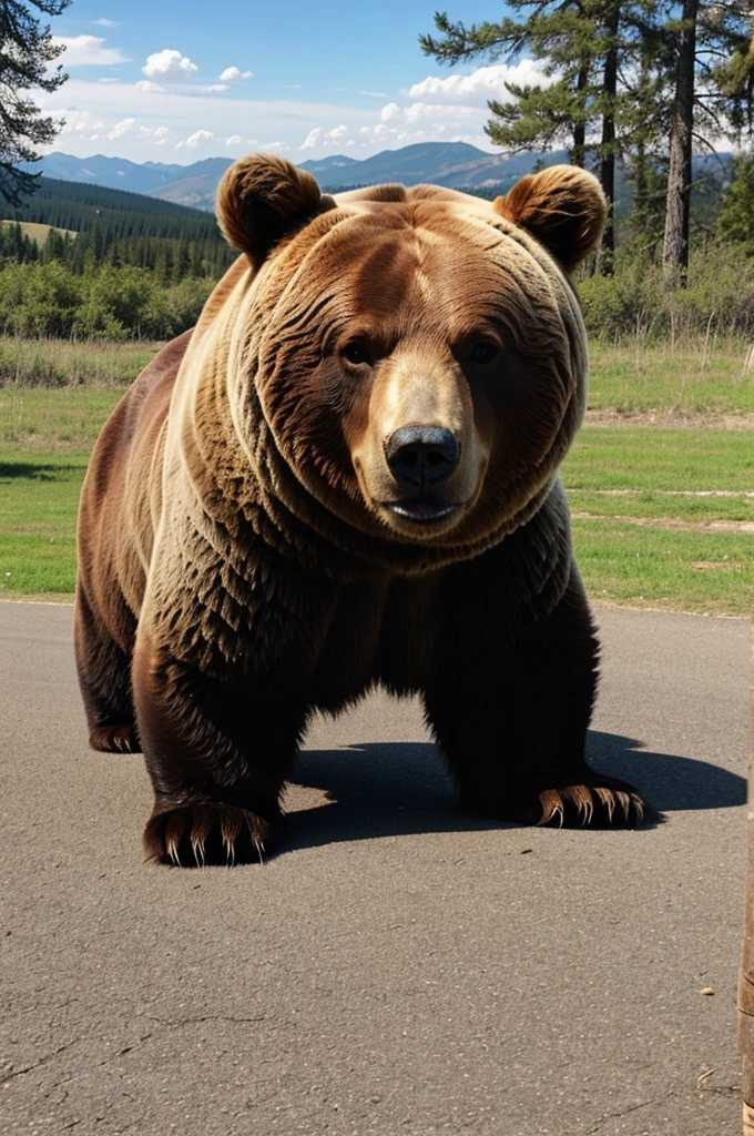 a happy bear