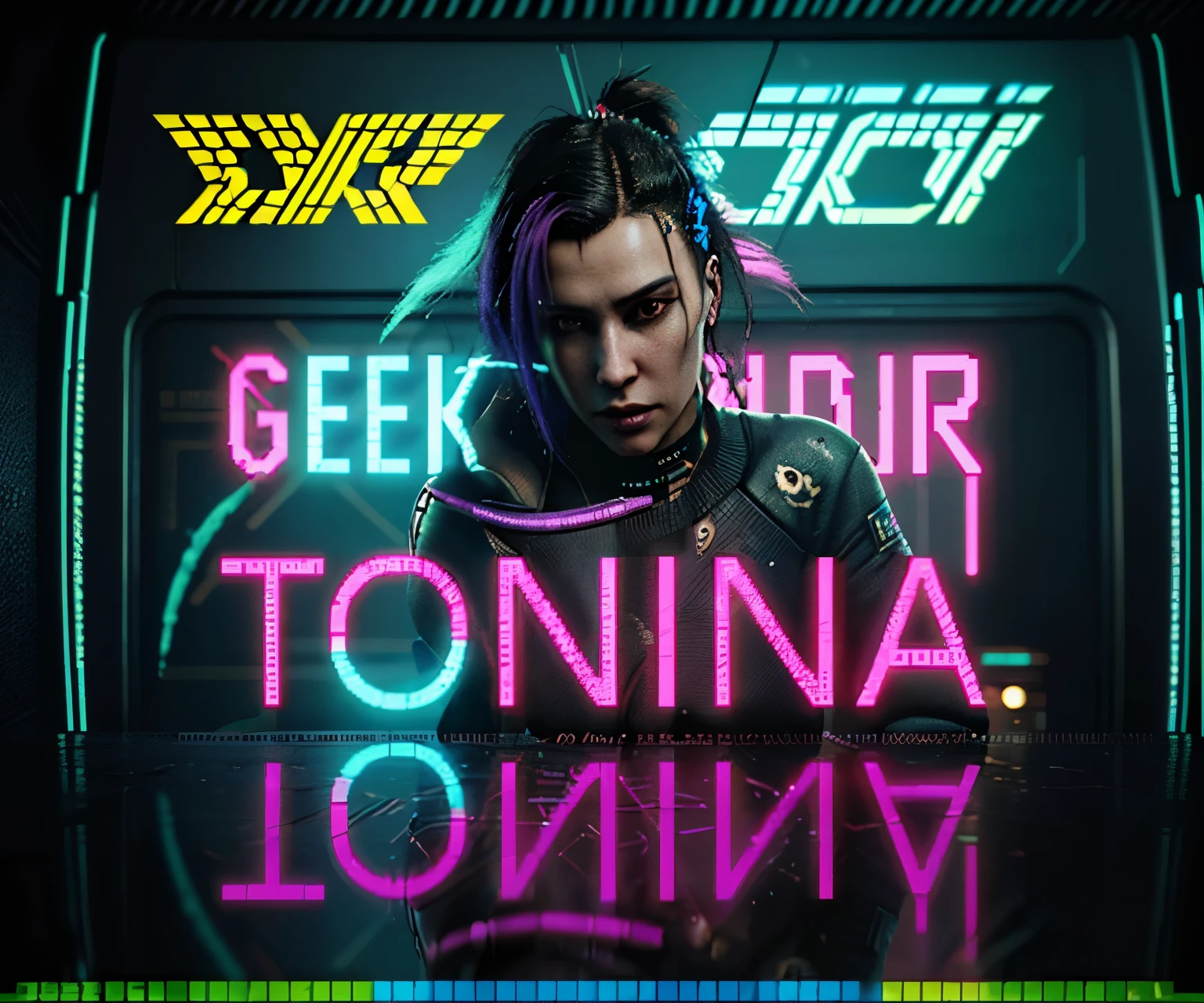 cyberpunk 2077 style text