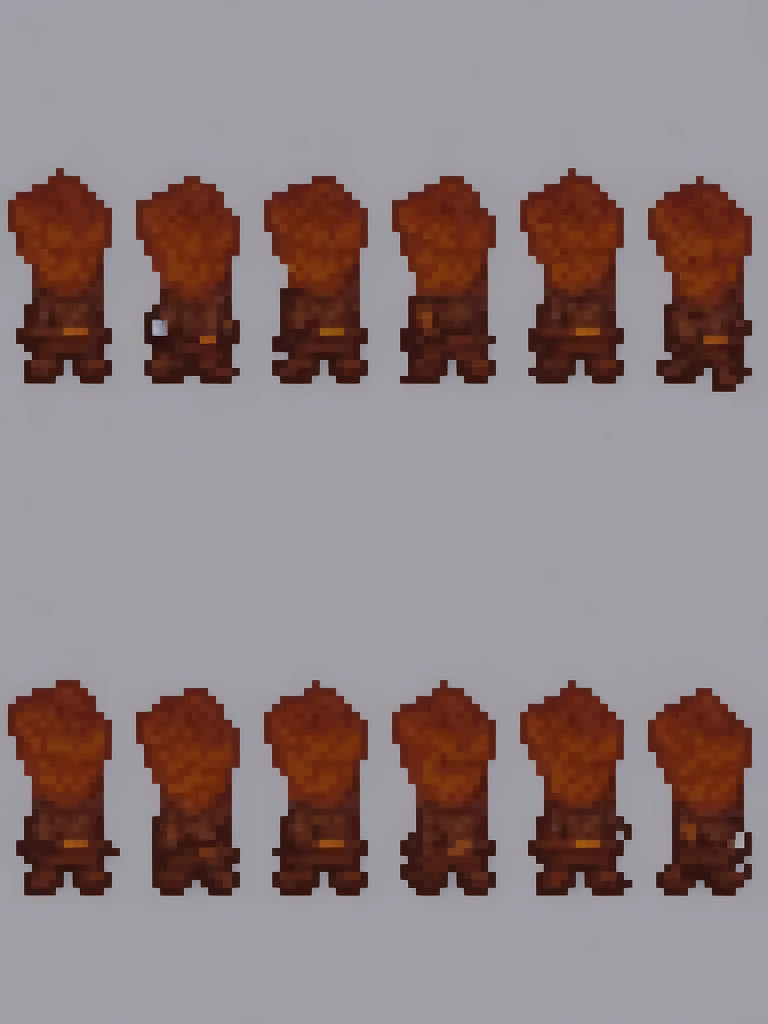 2d, pixel art, The Warrior is the front line of the group, wearing sturdy iron and leather armor, and wielding a broadsword and ornate shield. He excels in melee combat, using powerful strikes and defensive abilities such as Devastating Slash and Iron Wall to protect his allies and deal great damage to enemies.