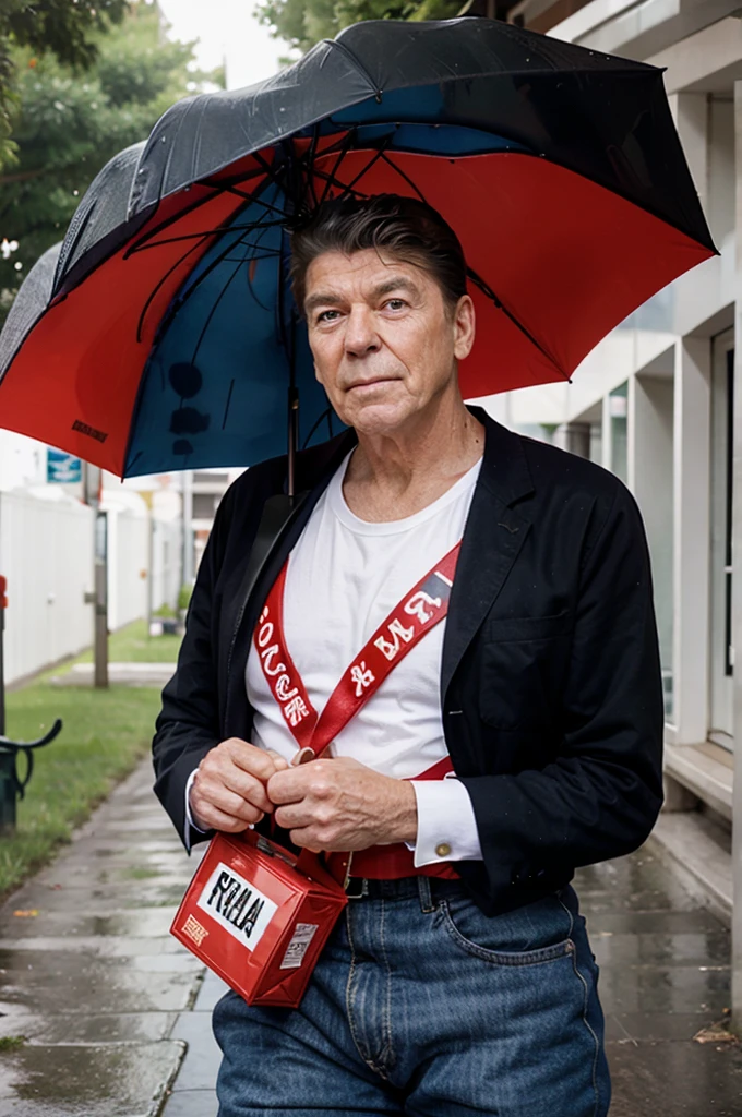 Ronald reagan themed umbrella