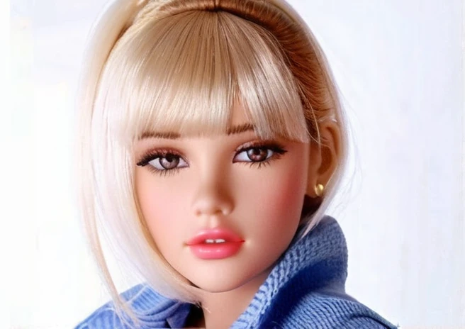 Barbie girl doll version realistic small ears 