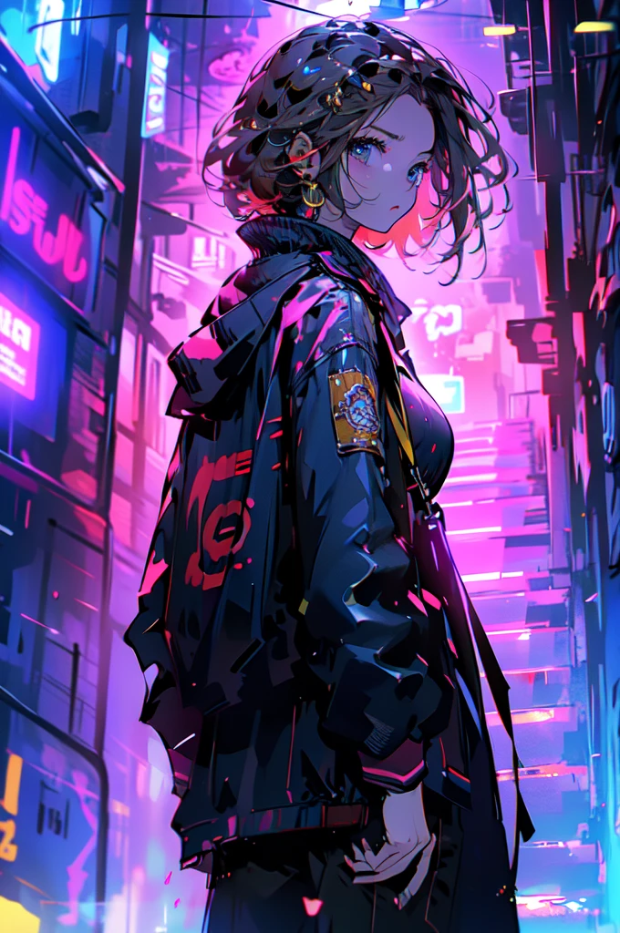 Future city at night、High Performance Bikes、woman、beauty、motorcycle suit、Breast、Anatomically correct、（A scene full of speed）、Highest quality\(8K,非常に精細なCGユニットのwallpaper, masterpiece,High resolution,Highest quality,Highest quality real texture skin,Increase the resolution,RAW Photos,Highest quality,Very detailed,wallpaper,Cinema Lighting,Ray Tracing,Golden Ratio\),Have a long-term perspective,