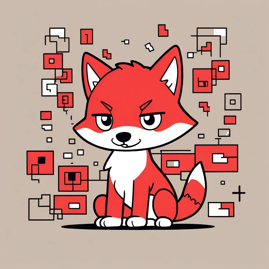 cute little red wolf