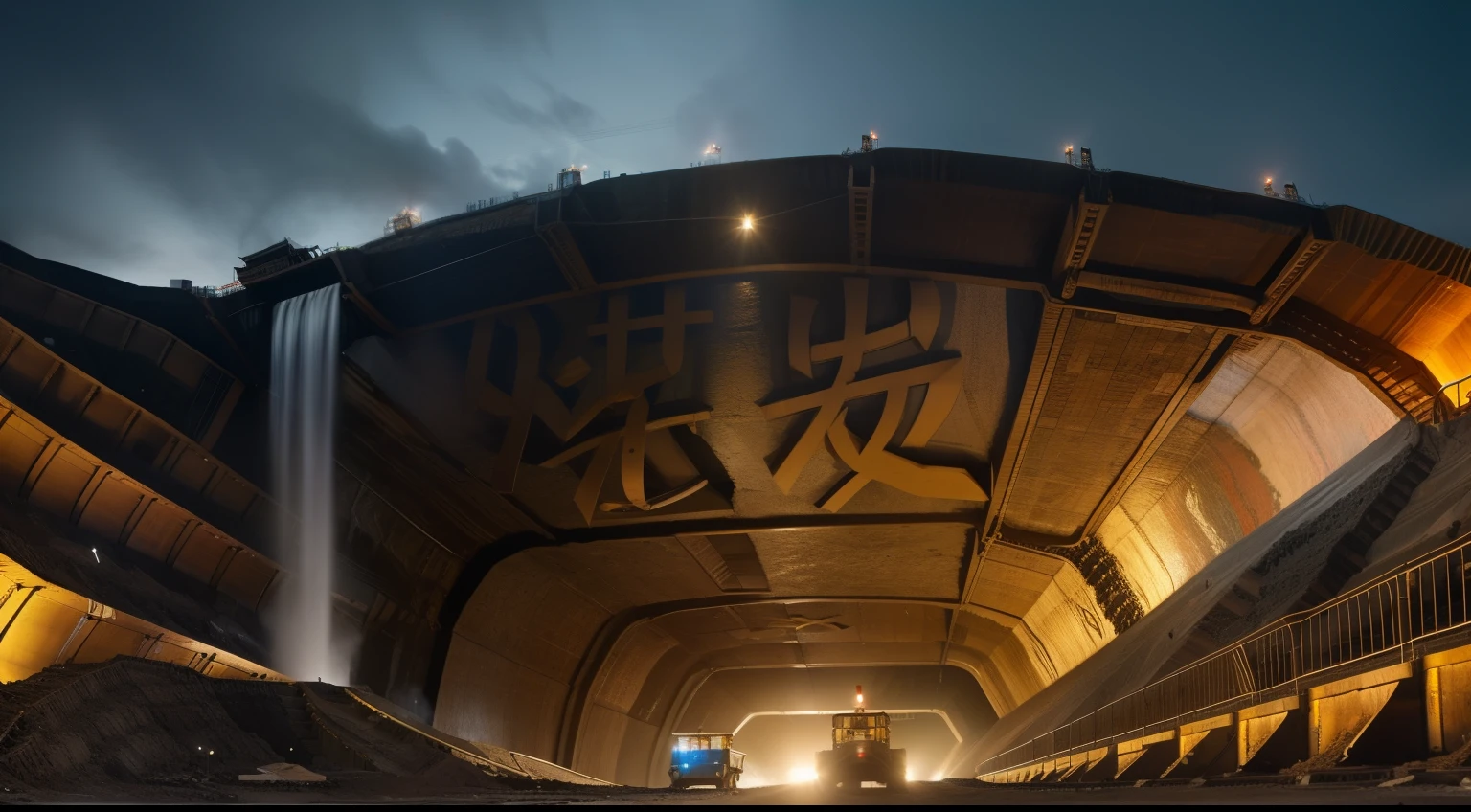 best quality, masterpiece, Realistic photos, Intricate details, RAW photos, Extremely detailed, colliery,Minecart,(Large open pit mine:1.5),Coal conveyor belt,Bird's eye view,sunny,Sunlight,White Cloud,The lens is from top to bottom,Coal Hill,field,outdoor,