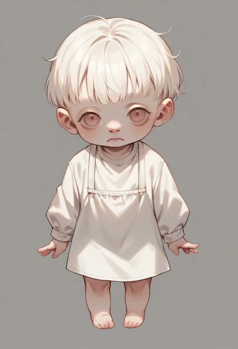 a 6 month old albino baby 